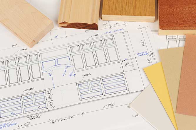 blueprint for kitchen layout