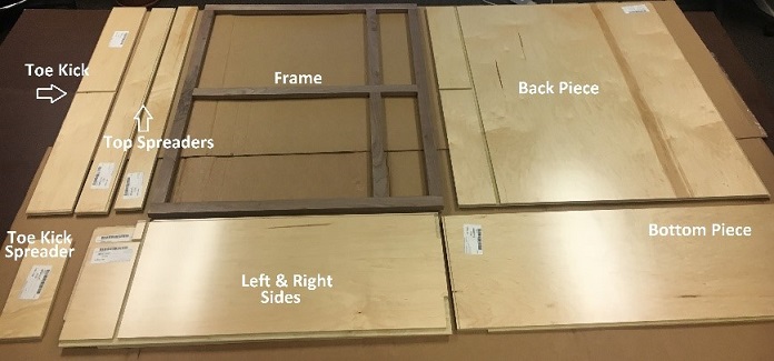 Cabinet Box Pieces