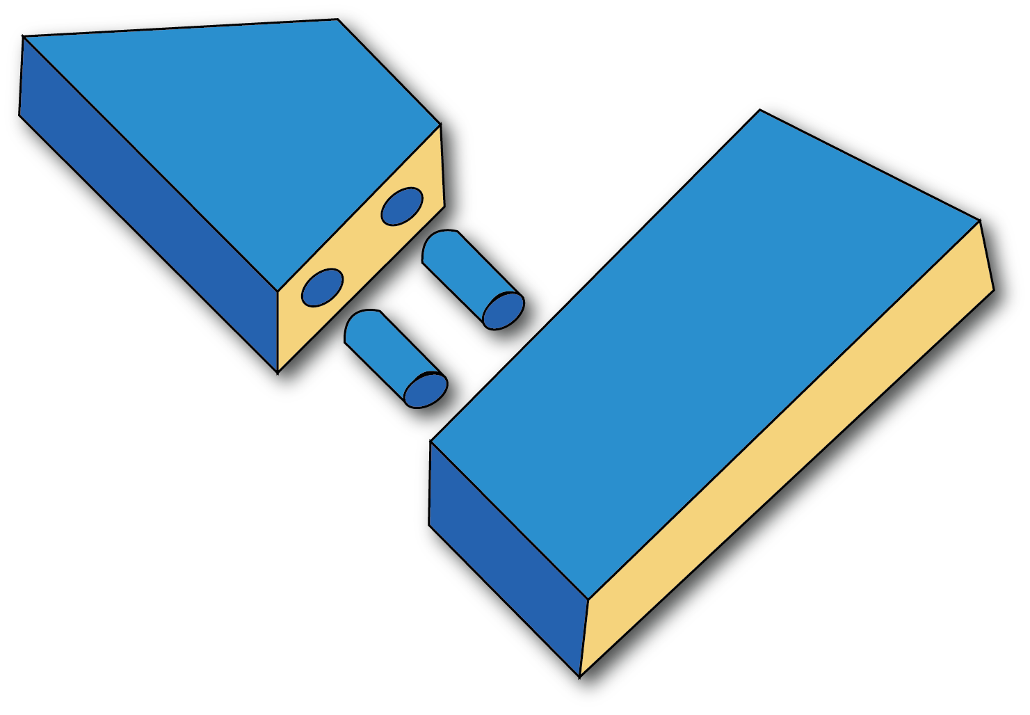 diagram of dowelled joint