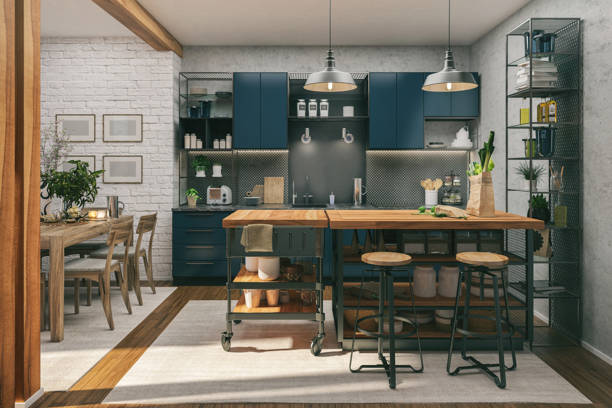 small industrial kitchen